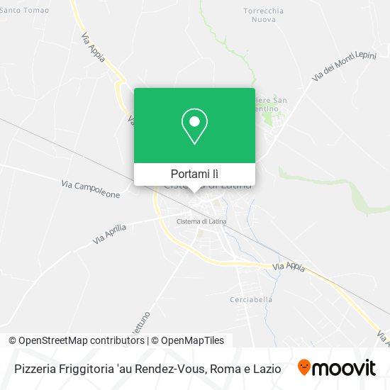 Mappa Pizzeria Friggitoria 'au Rendez-Vous