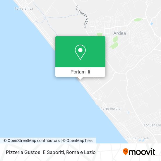 Mappa Pizzeria Gustosi E Saporiti