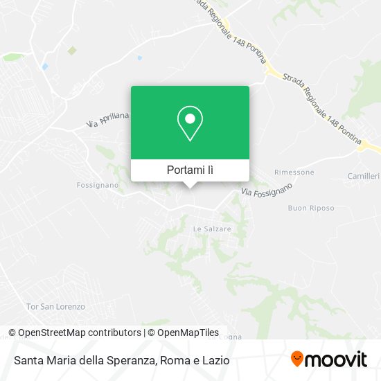 Mappa Santa Maria della Speranza