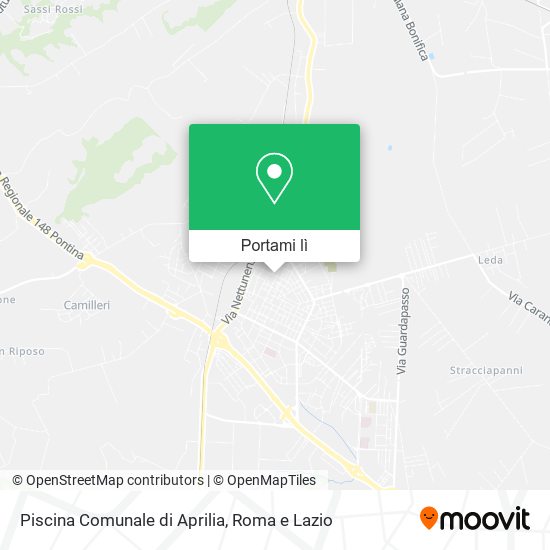 Mappa Piscina Comunale di Aprilia