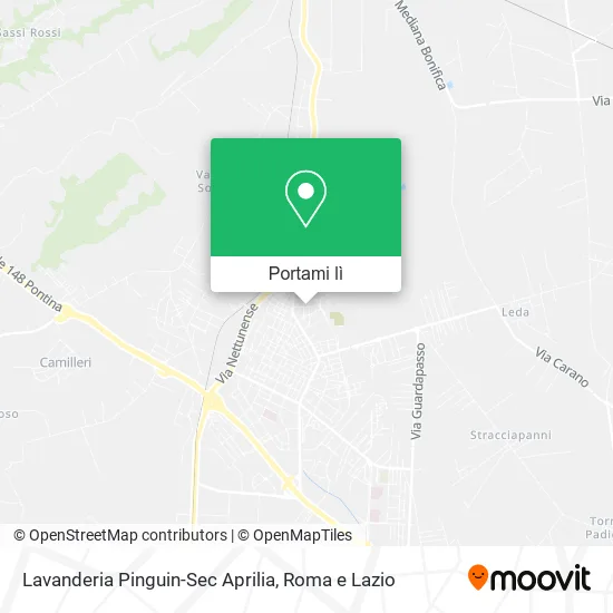 Mappa Lavanderia Pinguin-Sec Aprilia