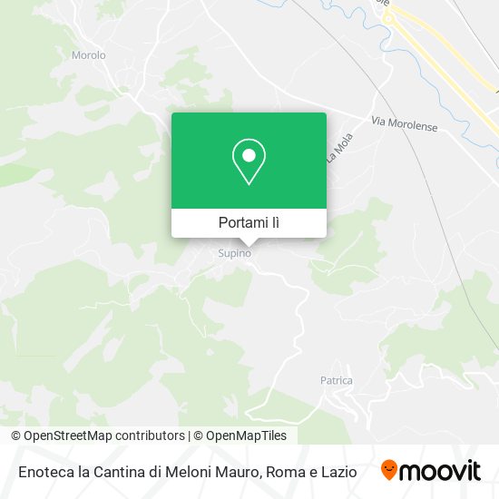 Mappa Enoteca la Cantina di Meloni Mauro