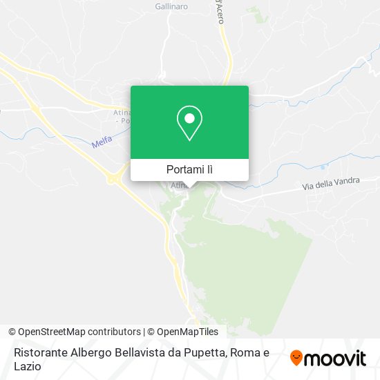 Mappa Ristorante Albergo Bellavista da Pupetta