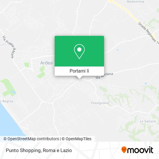 Mappa Punto Shopping