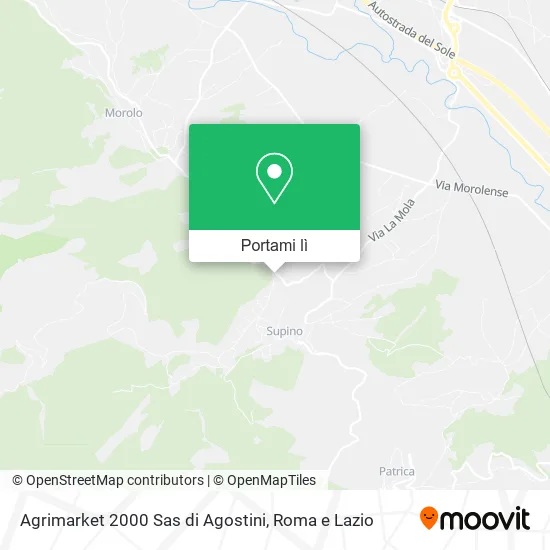 Mappa Agrimarket 2000 Sas di Agostini