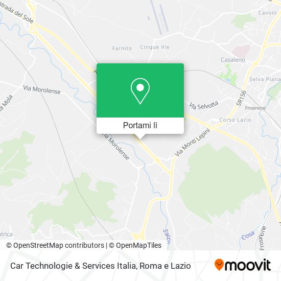 Mappa Car Technologie & Services Italia
