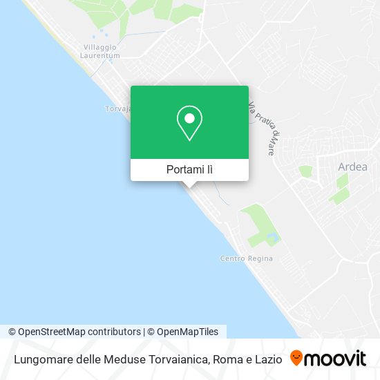 Mappa Lungomare delle Meduse Torvaianica