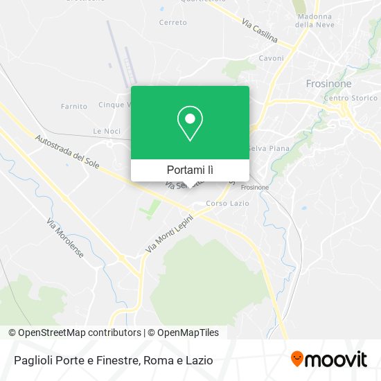 Mappa Paglioli Porte e Finestre