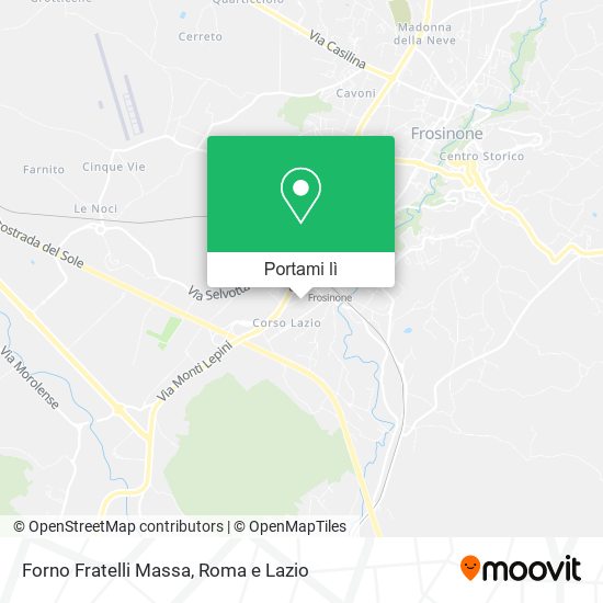 Mappa Forno Fratelli Massa