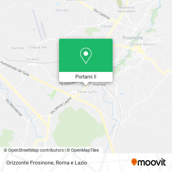 Mappa Orizzonte Frosinone
