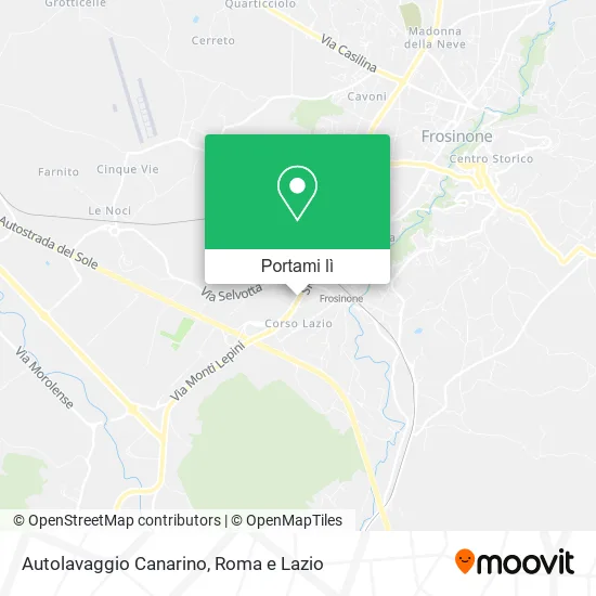 Mappa Autolavaggio Canarino
