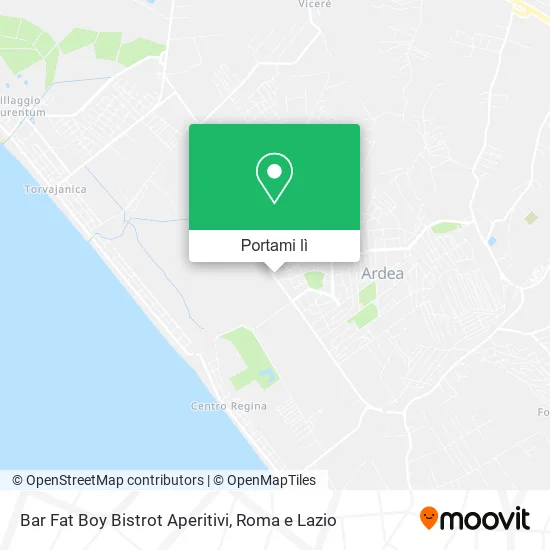 Mappa Bar Fat Boy Bistrot Aperitivi