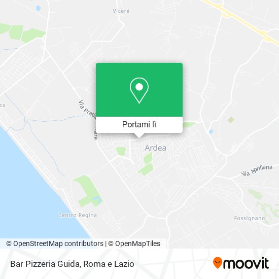 Mappa Bar Pizzeria Guida
