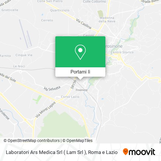 Mappa Laboratori Ars Medica Srl ( Lam Srl )