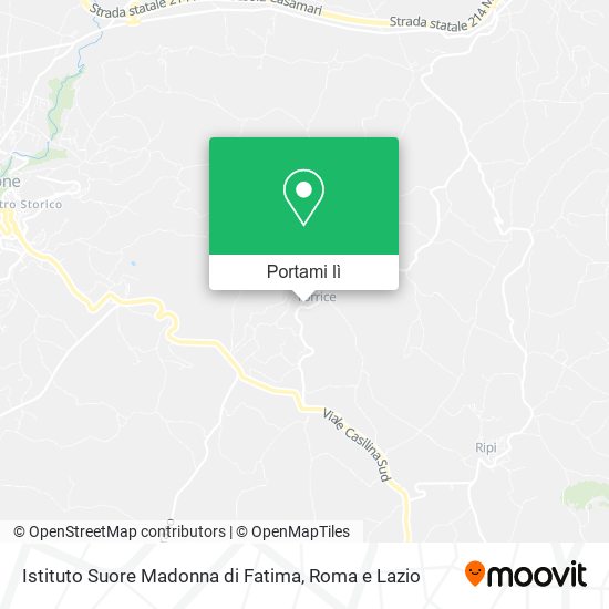 Mappa Istituto Suore Madonna di Fatima