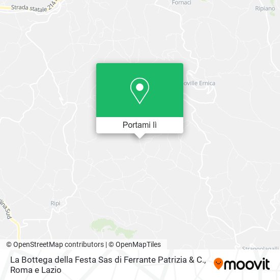 Mappa La Bottega della Festa Sas di Ferrante Patrizia & C.