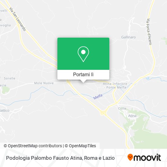 Mappa Podologia Palombo Fausto Atina