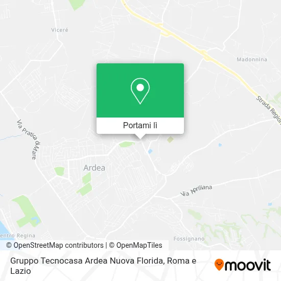 Mappa Gruppo Tecnocasa Ardea Nuova Florida