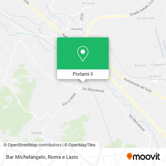 Mappa Bar Michelangelo