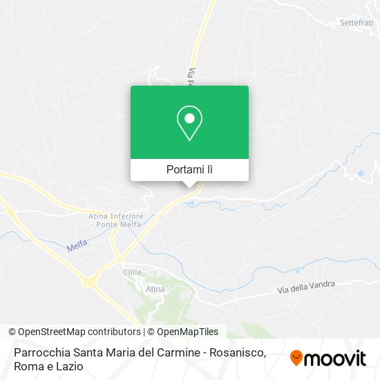 Mappa Parrocchia Santa Maria del Carmine - Rosanisco