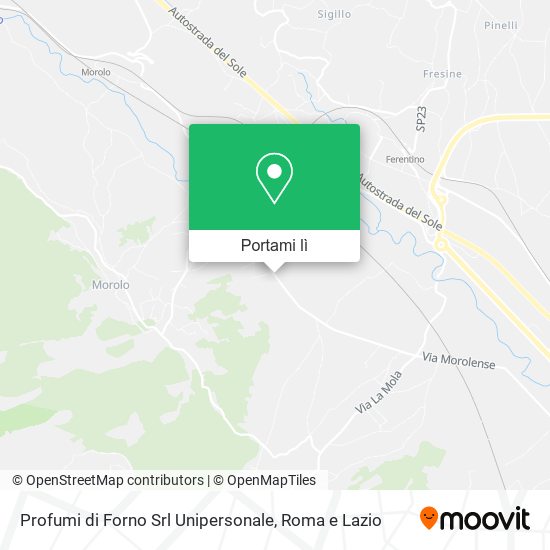 Mappa Profumi di Forno Srl Unipersonale