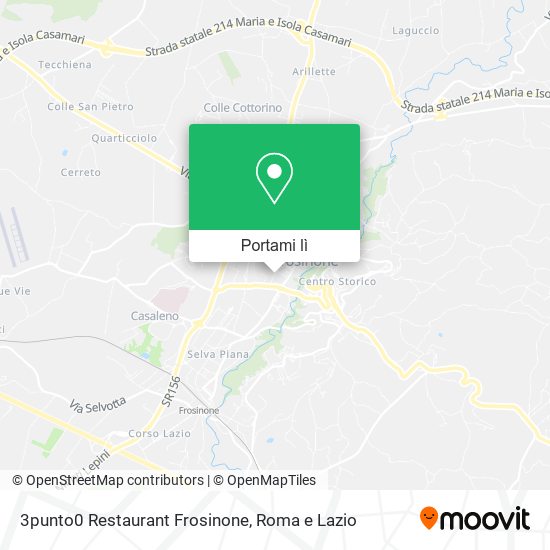 Mappa 3punto0 Restaurant Frosinone