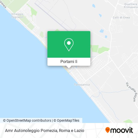 Mappa Amr Autonoleggio Pomezia