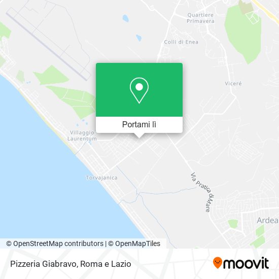 Mappa Pizzeria Giabravo