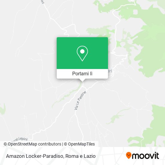 Mappa Amazon Locker-Paradiso