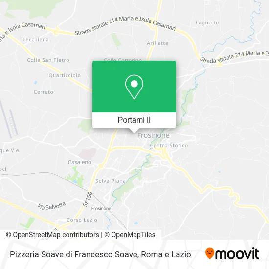 Mappa Pizzeria Soave di Francesco Soave