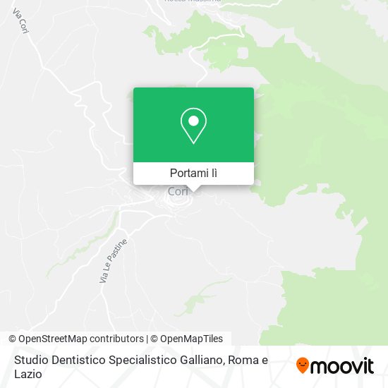 Mappa Studio Dentistico Specialistico Galliano