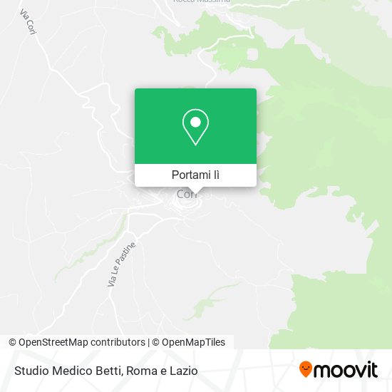 Mappa Studio Medico Betti