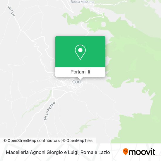 Mappa Macelleria Agnoni Giorgio e Luigi