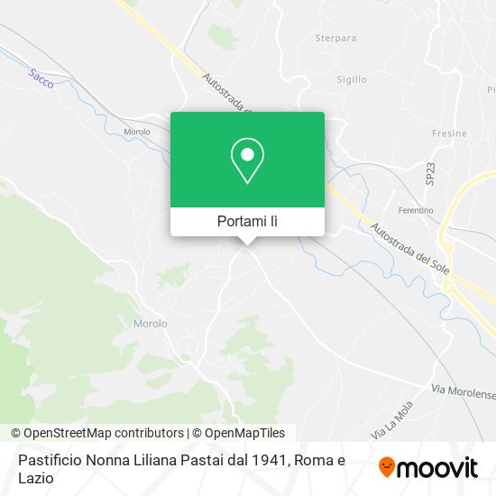 Mappa Pastificio Nonna Liliana Pastai dal 1941