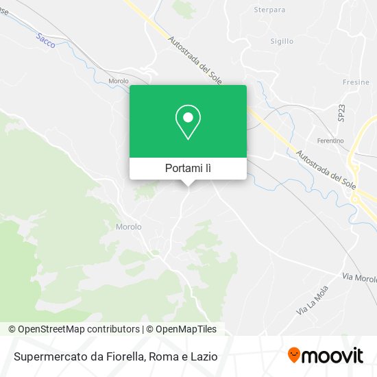 Mappa Supermercato da Fiorella