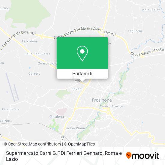 Mappa Supermercato Carni G.F.Di Ferrieri Gennaro