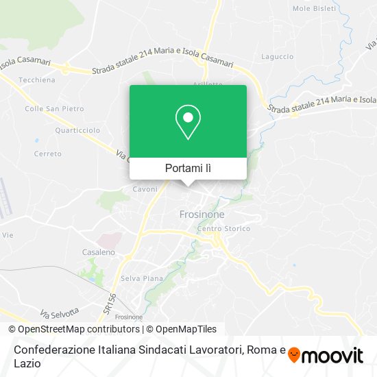 Mappa Confederazione Italiana Sindacati Lavoratori