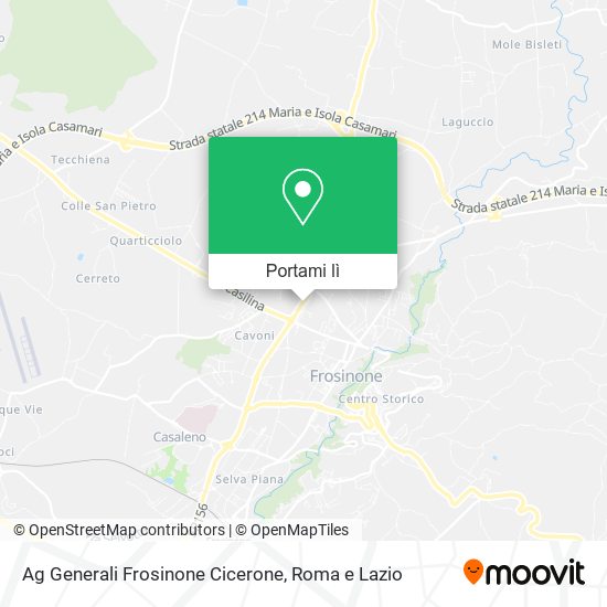 Mappa Ag Generali Frosinone Cicerone