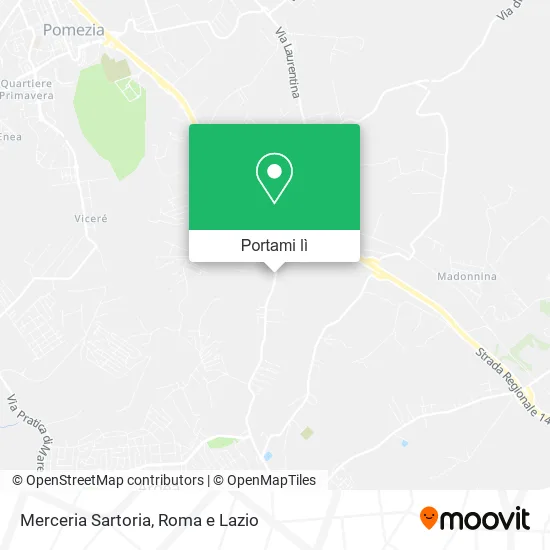 Mappa Merceria Sartoria
