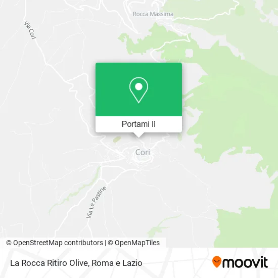Mappa La Rocca Ritiro Olive