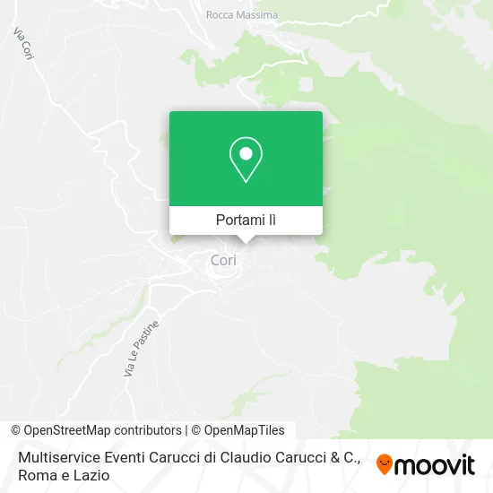 Mappa Multiservice Eventi Carucci di Claudio Carucci & C.