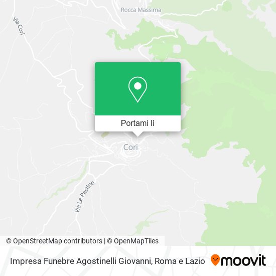 Mappa Impresa Funebre Agostinelli Giovanni