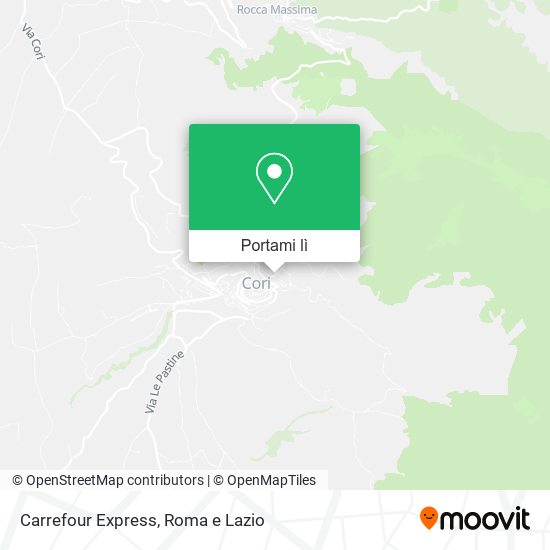 Mappa Carrefour Express