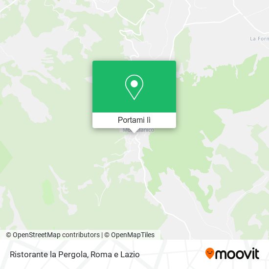 Mappa Ristorante la Pergola