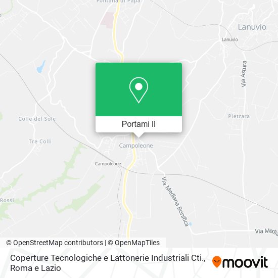 Mappa Coperture Tecnologiche e Lattonerie Industriali Cti.