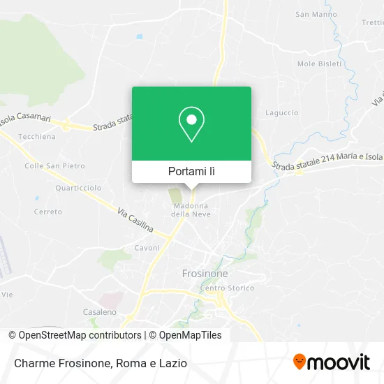 Mappa Charme Frosinone