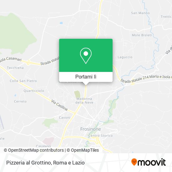 Mappa Pizzeria al Grottino