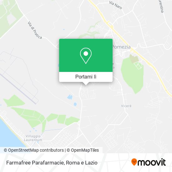 Mappa Farmafree Parafarmacie