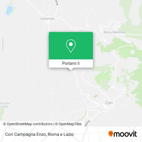 Mappa Cori Campagna Enzo