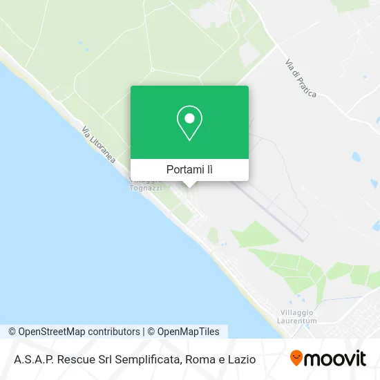 Mappa A.S.A.P. Rescue Srl Semplificata